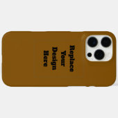 Maak Je Eigen Bruin Case-Mate iPhone Case (Achterkant (horizontaal))