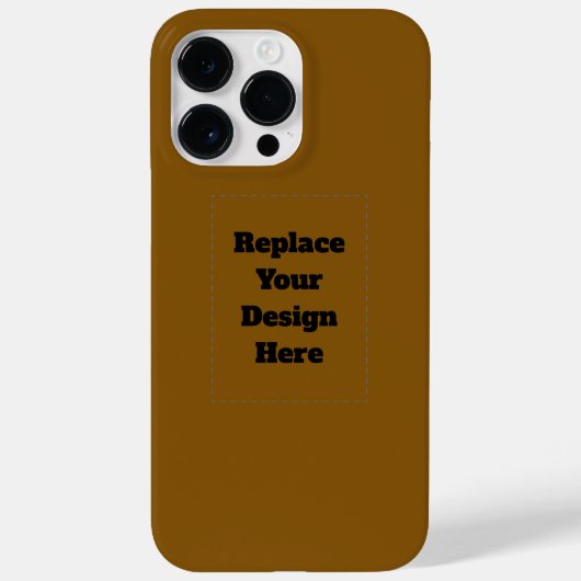 Maak Je Eigen Bruin Case-Mate iPhone Case (Achterkant)