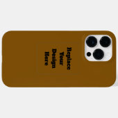 Maak Je Eigen Bruin Case-Mate iPhone Case (Achterkant (horizontaal))