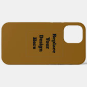 Maak je eigen Bruin Case-Mate iPhone Case (Achterkant (horizontaal))