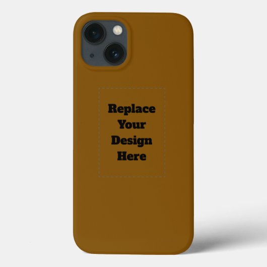 Maak Je Eigen Bruin Case-Mate iPhone Case (Achterkant)