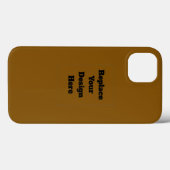 Maak Je Eigen Bruin Case-Mate iPhone Case (Achterkant (horizontaal))