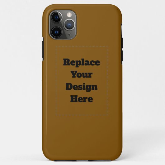 Maak Je Eigen Bruin Case-Mate iPhone Case (Achterkant)