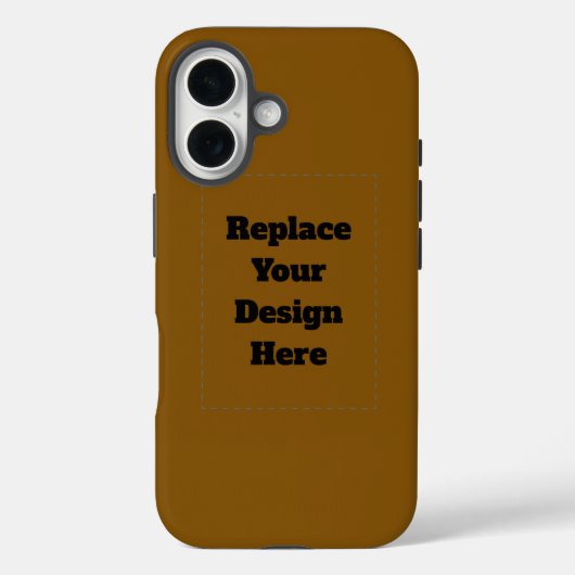 Maak Je Eigen Bruin Case-Mate iPhone Case (Achterkant)