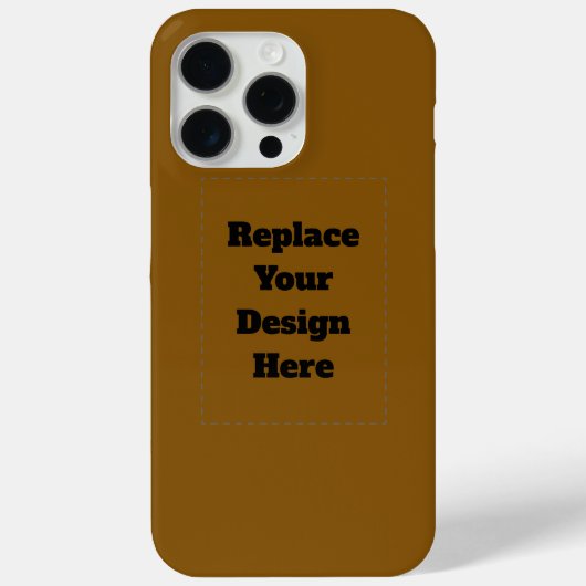 Maak Je Eigen Bruin Case-Mate iPhone Case (Achterkant)