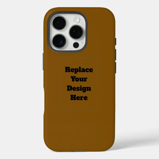 Maak Je Eigen Bruin Case-Mate iPhone Case (Achterkant)