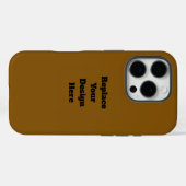 Maak Je Eigen Bruin Case-Mate iPhone Case (Achterkant (horizontaal))