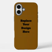 Maak Je Eigen Bruin Case-Mate iPhone Case (Achterkant)