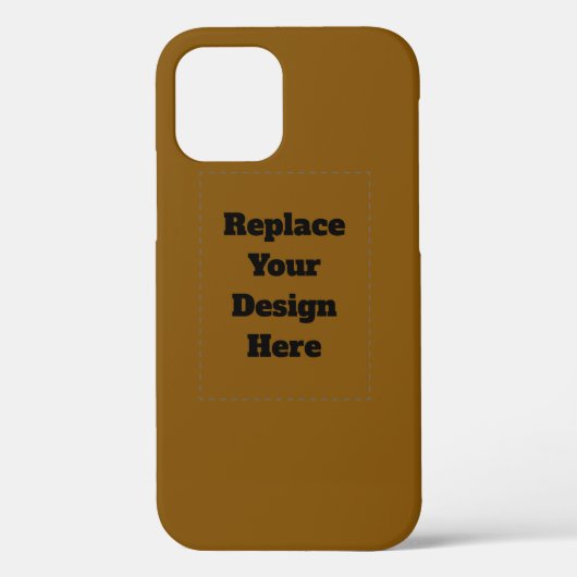 Maak Je Eigen Bruin Case-Mate iPhone Case (Achterkant)