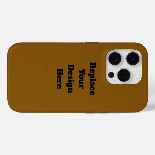 Maak Je Eigen Bruin Case-Mate iPhone Case (Achterkant (horizontaal))