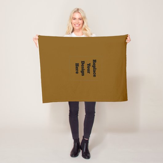 Maak Je Eigen Bruin Fleece Deken (In situ)