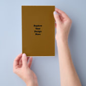 Maak Je Eigen Bruin Flyer (Hand)