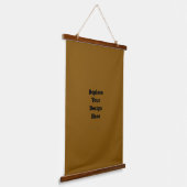 Maak Je Eigen Bruin Hangend Wandkleed (Gebogen)
