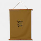 Maak Je Eigen Bruin Hangend Wandkleed (Voorkant)