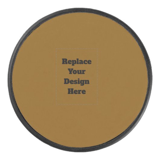 Maak je eigen Bruin Hockey Puck (Voorkant)