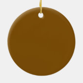 Maak Je Eigen Bruin Keramisch Ornament (Achterkant)