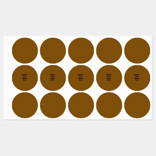 Maak je eigen Bruin Labels (Vel)