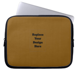 Maak Je Eigen Bruin Laptop Sleeve