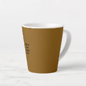 Maak Je Eigen Bruin Latte Mok (Rechterhoek)