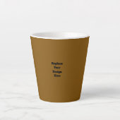 Maak Je Eigen Bruin Latte Mok (Voorkant)