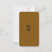 Maak Je Eigen Bruin Notitiekaartje (Voorkant)