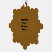 Maak je eigen Bruin Ornament Kaart (Links)