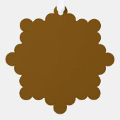 Maak je eigen Bruin Ornament Kaart (Achterkant)