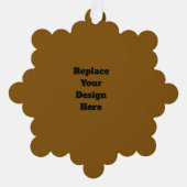 Maak je eigen Bruin Ornament Kaart (Voorkant)