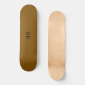 Maak Je Eigen Bruin Persoonlijk Skateboard (Voorkant)