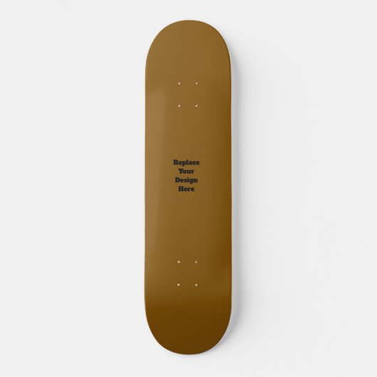 Maak Je Eigen Bruin Persoonlijk Skateboard (Voorkant)