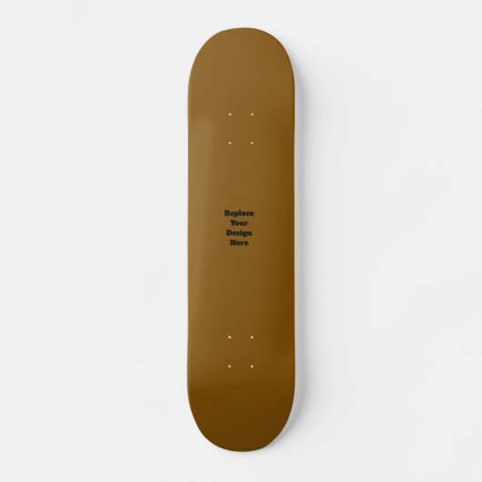 Maak Je Eigen Bruin Persoonlijk Skateboard (Voorkant)