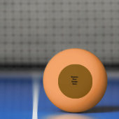 Maak je eigen Bruin Pingpongbal (Net)