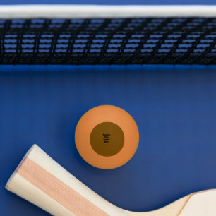 Maak je eigen Bruin Pingpongbal