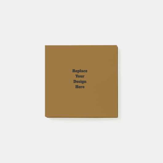 Maak Je Eigen Bruin Post-it® Notes (Voorkant)