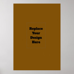 Maak Je Eigen Bruin Poster