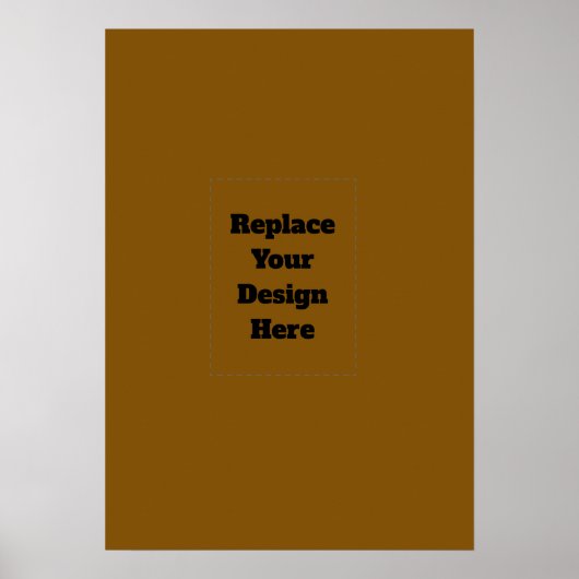Maak Je Eigen Bruin Poster (Voorkant)