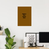 Maak Je Eigen Bruin Poster (Thuiskantoor)