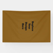 Maak Je Eigen Bruin Spandoek (Horizontaal)