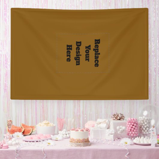 Maak Je Eigen Bruin Spandoek (Feest)