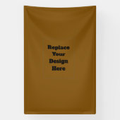 Maak Je Eigen Bruin Spandoek (Verticaal)