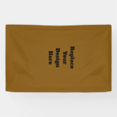 Maak Je Eigen Bruin Spandoek (Horizontaal)