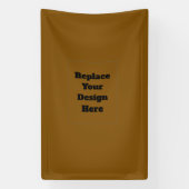 Maak Je Eigen Bruin Spandoek (Verticaal)