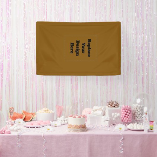 Maak Je Eigen Bruin Spandoek (Feest)