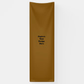 Maak Je Eigen Bruin Spandoek (Verticaal)
