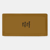 Maak Je Eigen Bruin Spandoek (Horizontaal)