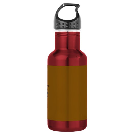 Maak Je Eigen Bruin Waterfles (Voorkant)