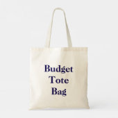 Maak Je Eigen Budget Boodschappentas Tote Bag (Achterkant)