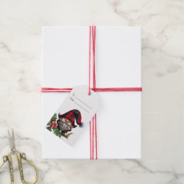 Maak Je Eigen Buffalo Plaid Kerstkabouter Cadeaulabel