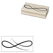 Maak Je Eigen Calligrafie Lussen Ornament Rubberstempel (Gestempeld)