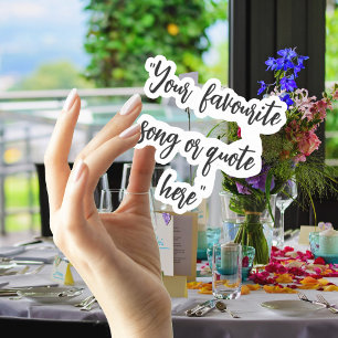 Maak Je Eigen Calligrafie Quote Sticker